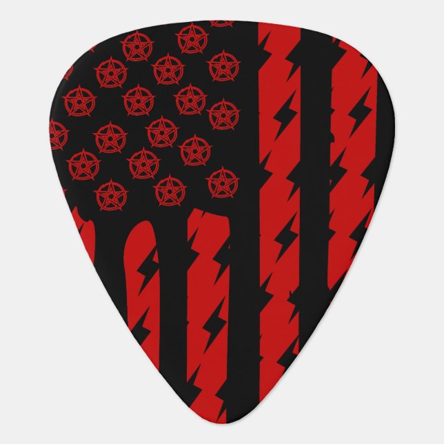 Demon Flag Guitar Pick (Front)
