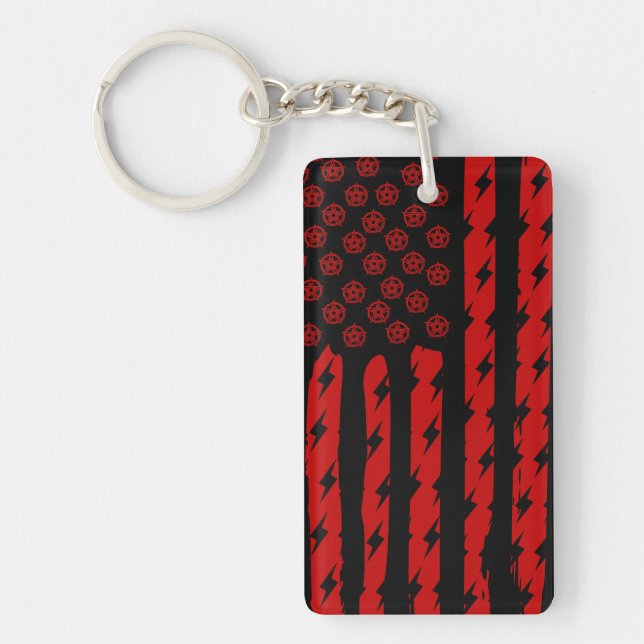 Demon Flag Keychain (Front)