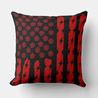 Demon Flag Throw Pillow