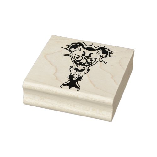 Demon from the Underworlds bust Rubber Stamp