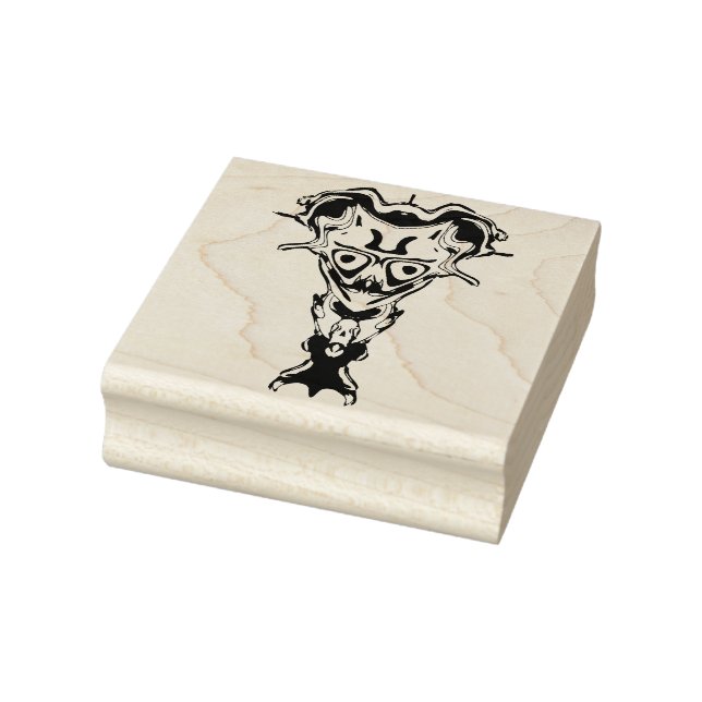 Demon from the Underworld's bust Rubber Stamp (Stamp)