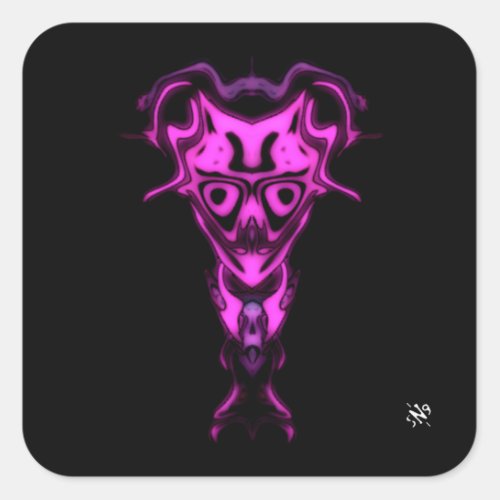 Demon from the Underworlds bust v0 Square Sticker