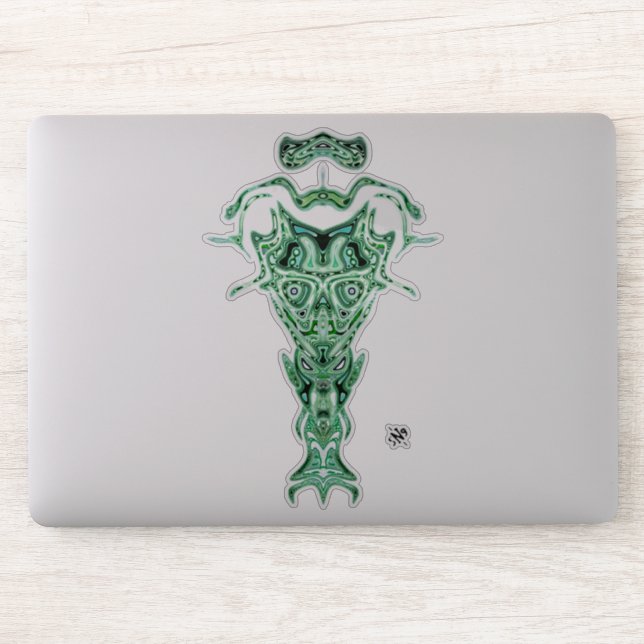 Demon from the Underworld's bust v2 Sticker (Computer)
