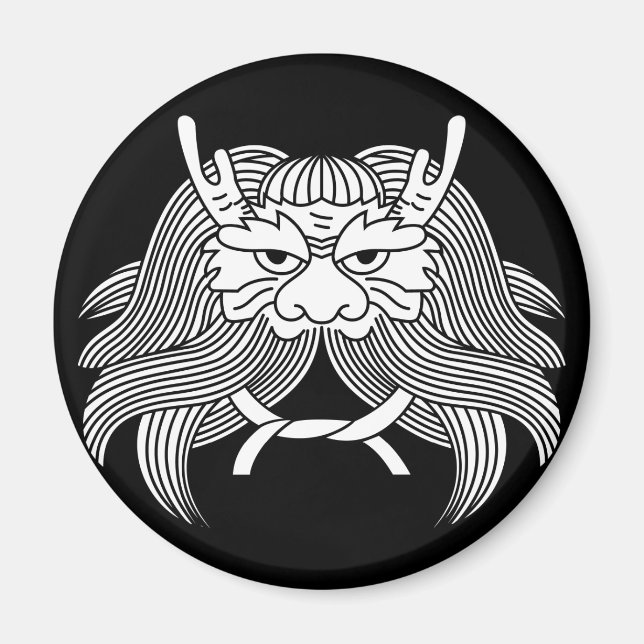 Demon helmet magnet (Front)