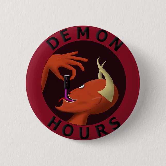Demon Hours Button (Front)