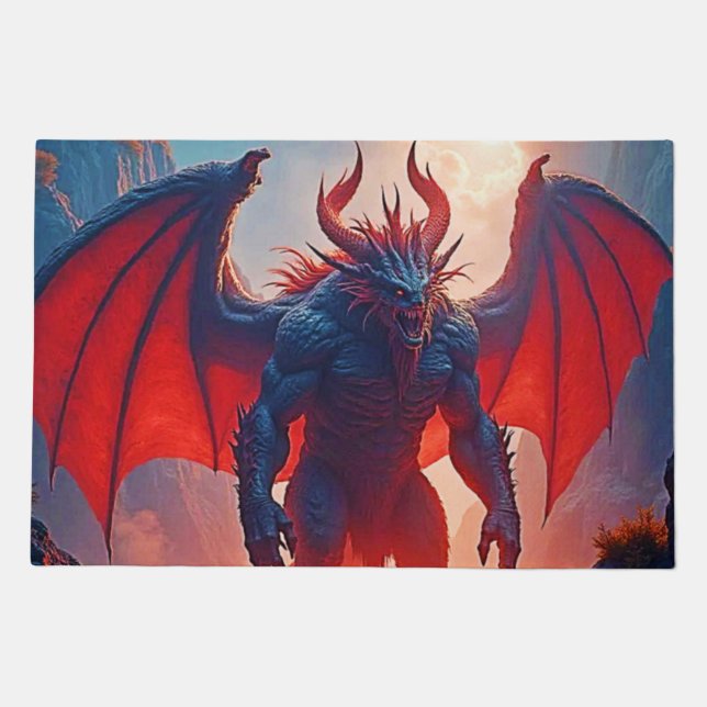 Demon King: Eternal Dragon Shadow Art Doormat (Front)