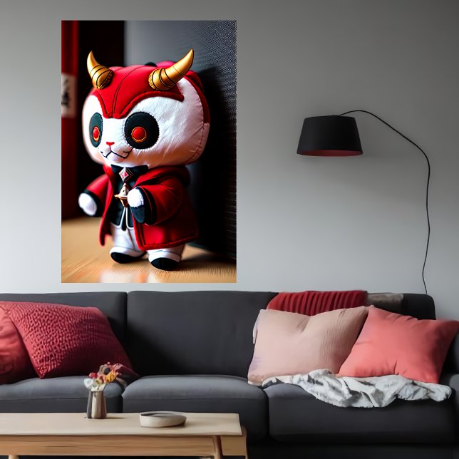 Demon lord plush toy | AI Art   Poster (Creator Uploaded)