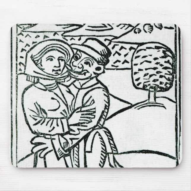 Demon Making Love to a Witch Mouse Pad (Front)
