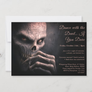 Demon Night Halloween Costume Party Invitation