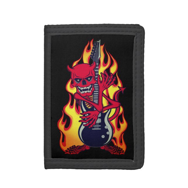 Demon of Rock Trifold Wallet (Front Vertical)