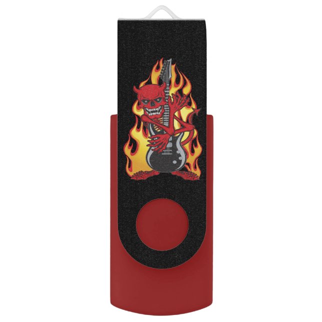 Demon of Rock USB Flash Drive (Front Vertical)
