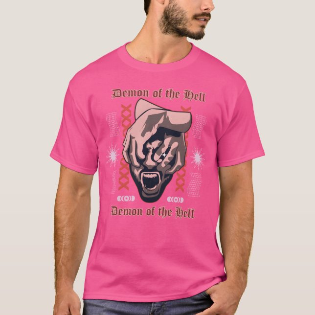 Demon of the Hell Streetwear Design family T-Shirt (Front)