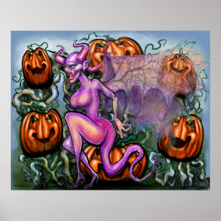 Demon Pumpkins Poster