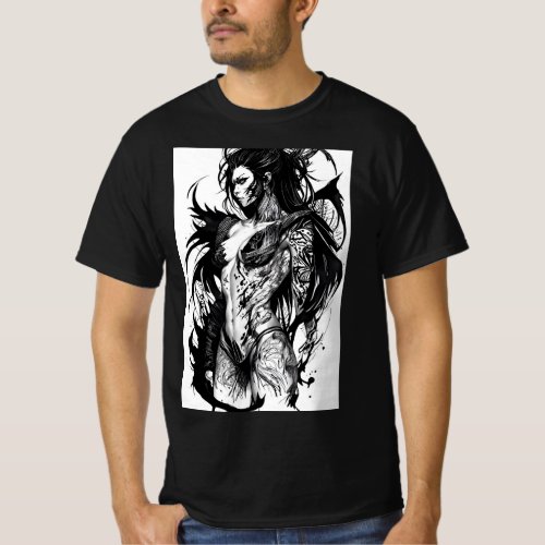 Demon Queen Powerful and Alluring Artwork by Juzzo T_Shirt