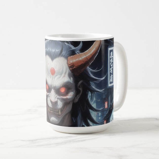 Demon Samurai Coffee Mug (Front Right)