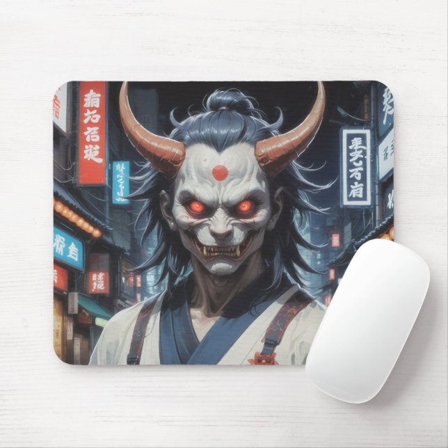 Demon Samurai Mouse Pad (With Mouse)