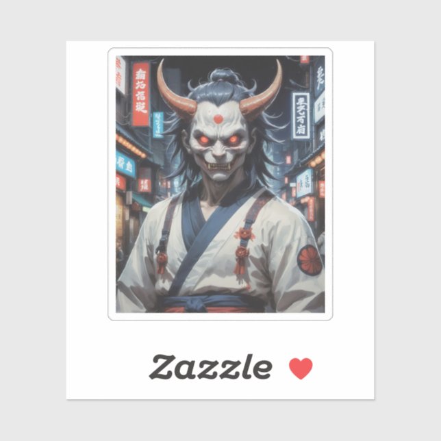 Demon Samurai Sticker (Sheet)