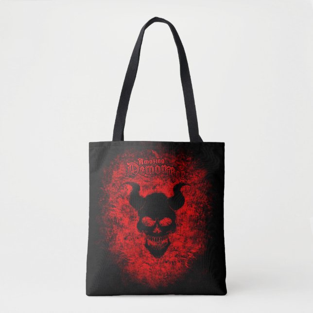 Demon Skull Amazing Demon Boy Tote Bag (Front)