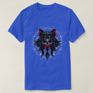 Demon Skull and Sacred Geometry T-Shirt