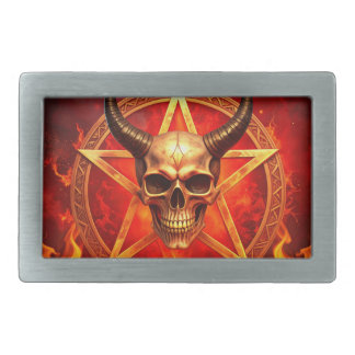 Demon Skull Belt Buckle