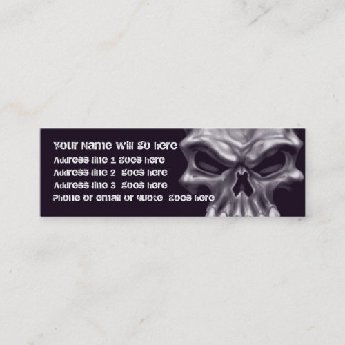 Demon Skull Business Card