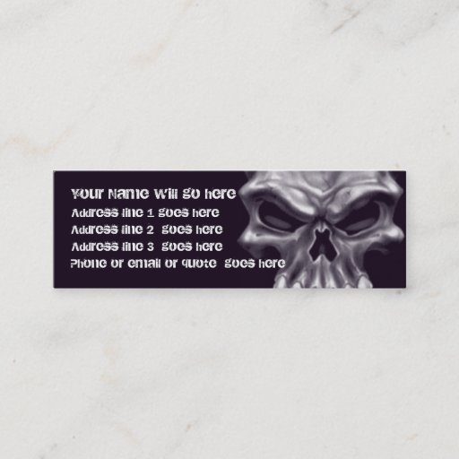 Customizable Demon Skull Business Card