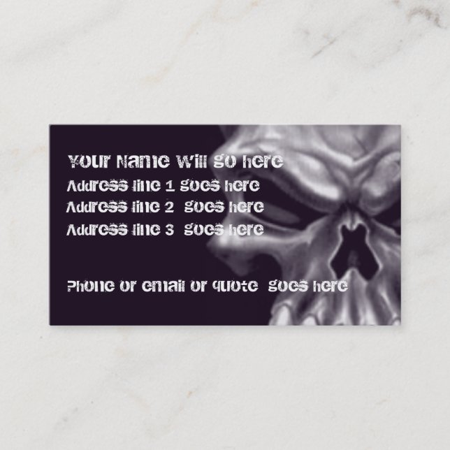 Demon Skull Business Card 2 (Front)