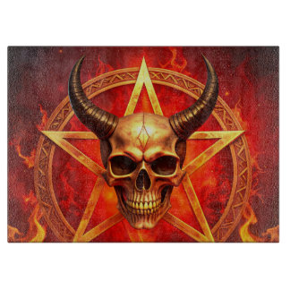 Demon Skull Cutting Board