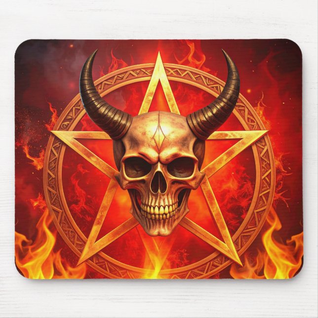 Demon Skull Mousepad (Front)