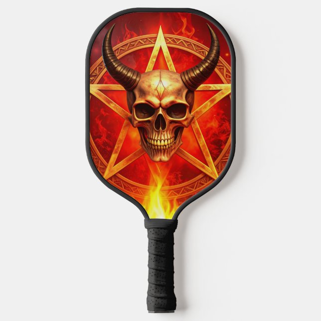 Demon Skull Pickleball Paddle (Front)
