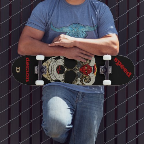 Demon Skull Speed Demon Dd Brand Skateboard
