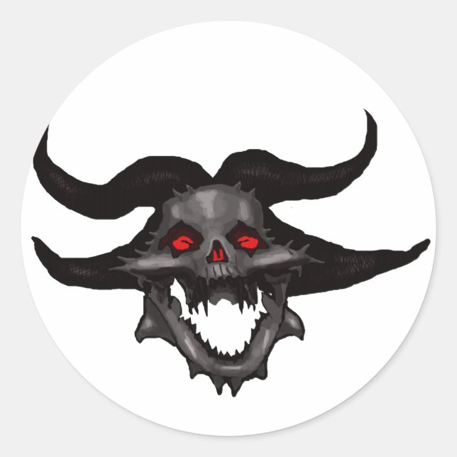 Demon Skull Stickers (Front)