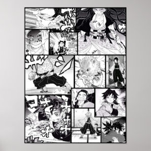 Demon Slayer Manga Panel Poster
