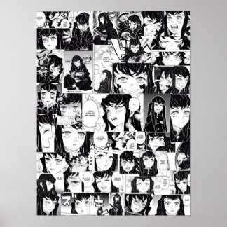 Demon Slayer Muichiro Tokito Collage Poster