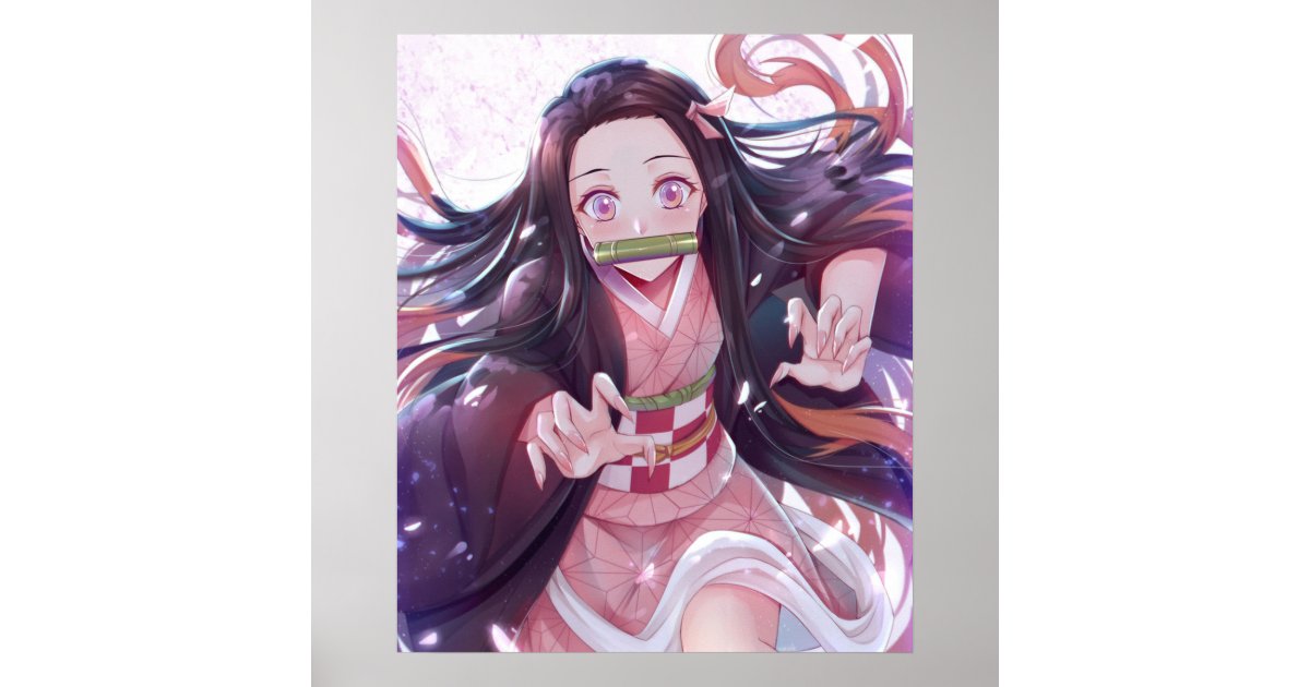 Demon Slayer Nezuko Kamado Poster Zazzle