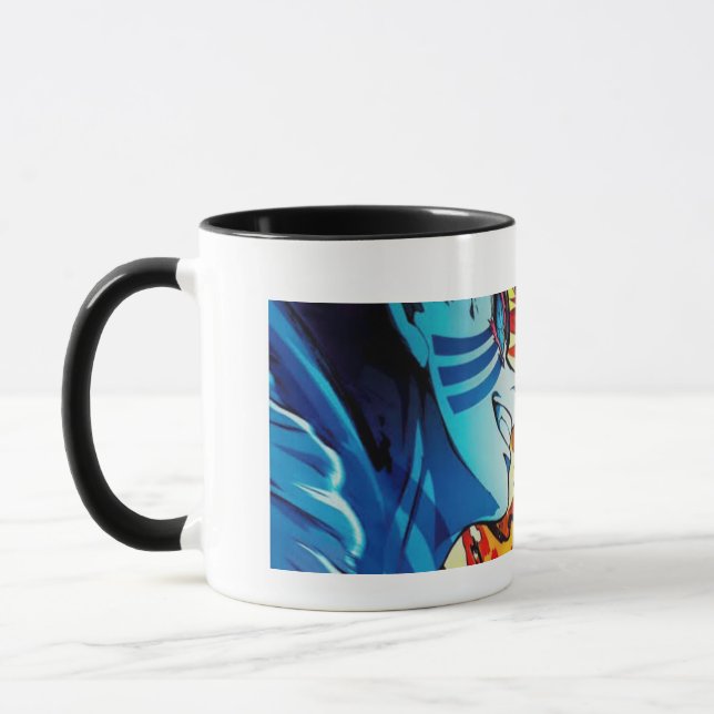 Demon slayer (Rengoku kyojuro and akaza) Fight Mug (Left)