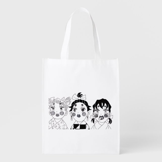 Demon Slayer Tote Bag – Inosuke, Tanjiro & Zenitsu (Front)