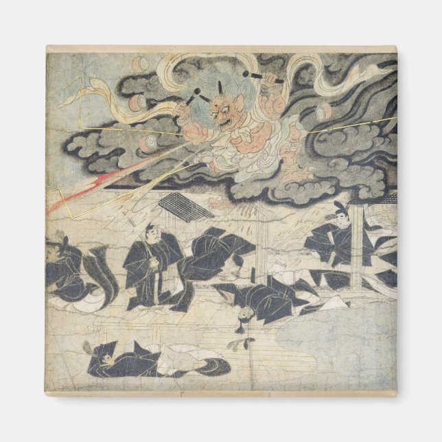 Demon Thunder, Tenjin Shrine, Kamakura Period Magnet (Front)