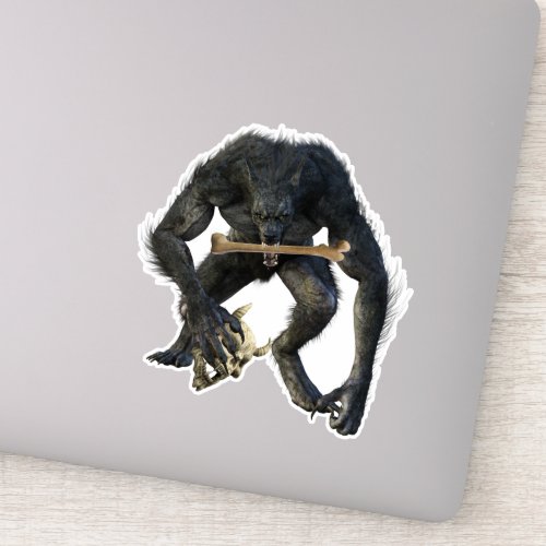 Demon Werewolf Fantasy Sticker
