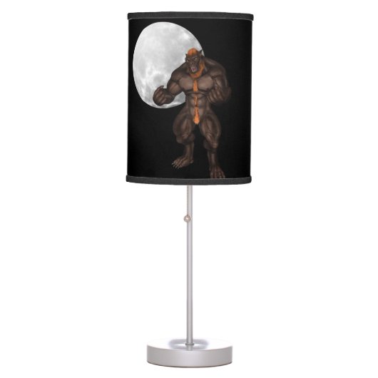 Demon wolf table lamp (Front)