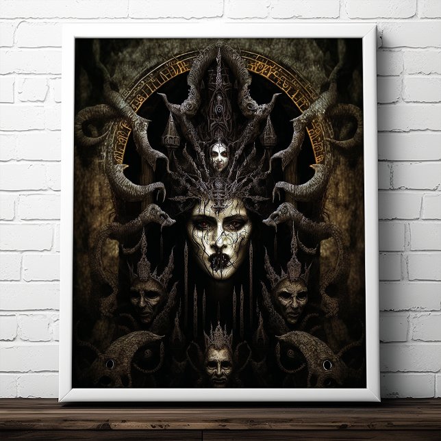 Demon Woman Monster Horror Art Poster (Creator Uploaded)
