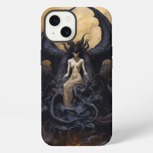 Demoness Dark Fantasy Goth Gothic Art Iphone Case (Back)