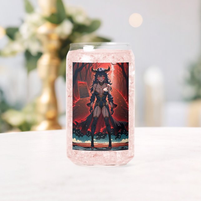 Demoness with Contact at Crossroads, Anime Demon Can Glass (Insitu (Wedding))