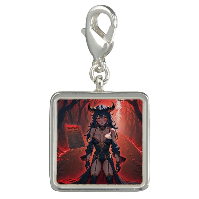 Demoness with Contact at Crossroads, Anime Demon Charm (Front)