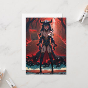 Demoness with Contact at Crossroads, Anime Demon Invitation