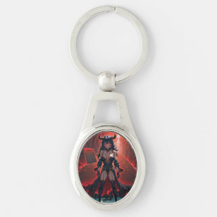 Demoness with Contact at Crossroads, Anime Demon Keychain