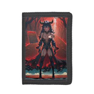 Demoness with Contact at Crossroads, Anime Demon Tri-fold Wallet