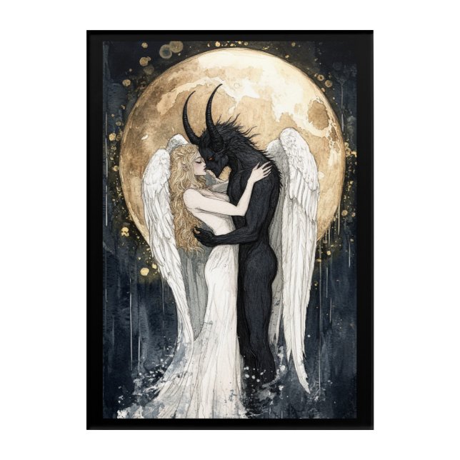 Demonic Embrace Acrylic Print (Front)