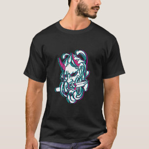 Demonic Fiend Cyber Goth Punk Aesthetic T-Shirt