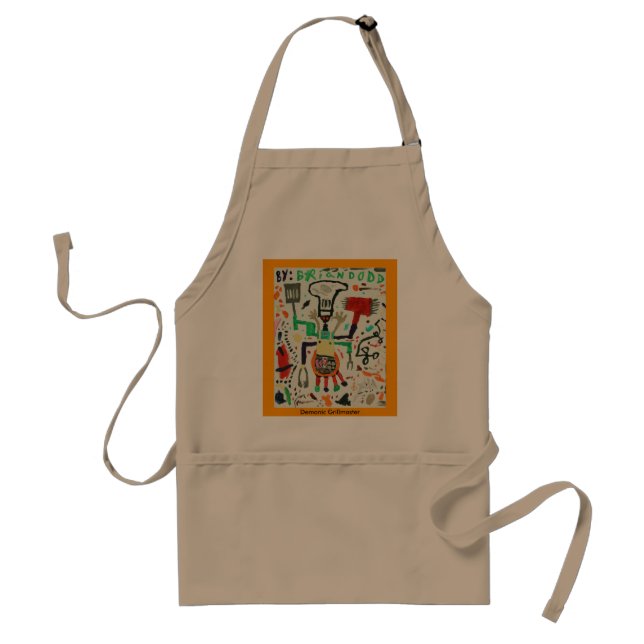 Demonic Grillmaster Adult Apron (Front)